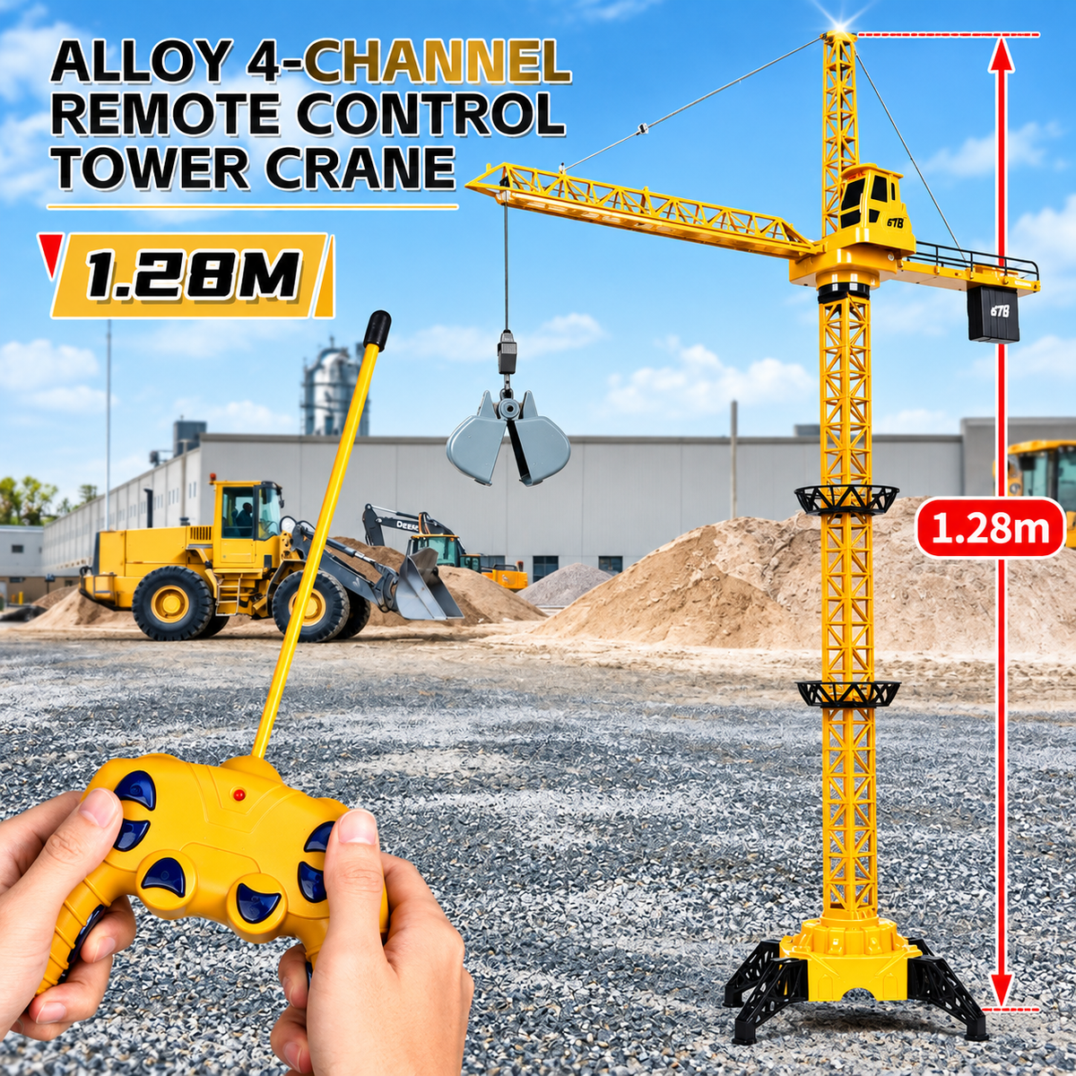RC Tower Crane – 50 Inch (1.28m), 2.4GHz